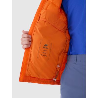 7. Kurtka puchowa trekkingowa z wypełnieniem Primaloft Silver męska 4F 4FWSS25TDJAM527-70S