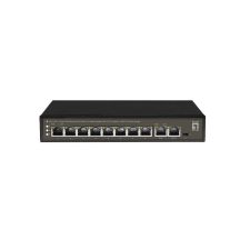 Przełącznik LevelOne FE PoE+ 10-portowy/IP30 120W 1Gbps