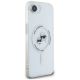 4. Etui Karl Lagerfeld IML Metal Karl & Choupette Heads MagSafe na iPhone 16e - białe