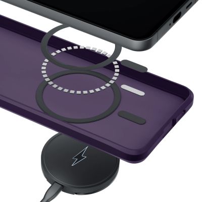 4. Etui 3mk Smoke MagCase na iPhone 16 - fioletowe-półprzezroczyste