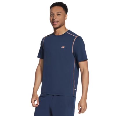 3. Skechers Go Dri All Day Tee TS315-NVY Granatowe XL
