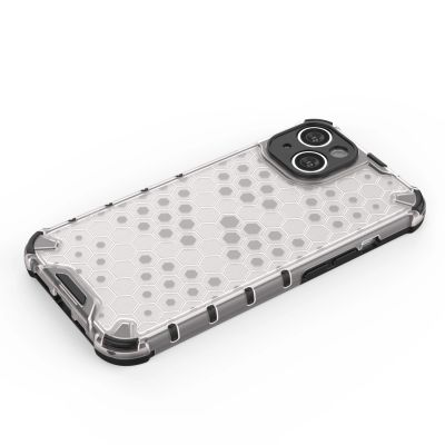 10. Honeycomb etui iPhone 14 pancerny hybrydowy pokrowiec przezroczyste