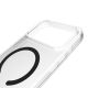 6. Etui Puro Lite Mag TPU+PC kompatybilne z MagSafe na iPhone 17 Pro - przezroczyste z czarnym pierścieniem