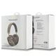 4. Słuchawki nauszne Bluetooth Guess GCube Metallic Script Logo - brązowe