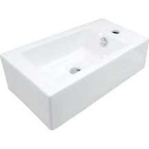Umywalka ceramiczna nablatowa prawa