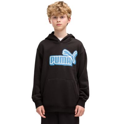Bluza dla dzieci Puma Ess Logo Lab Relaxed Hoodie czarna 694674 01