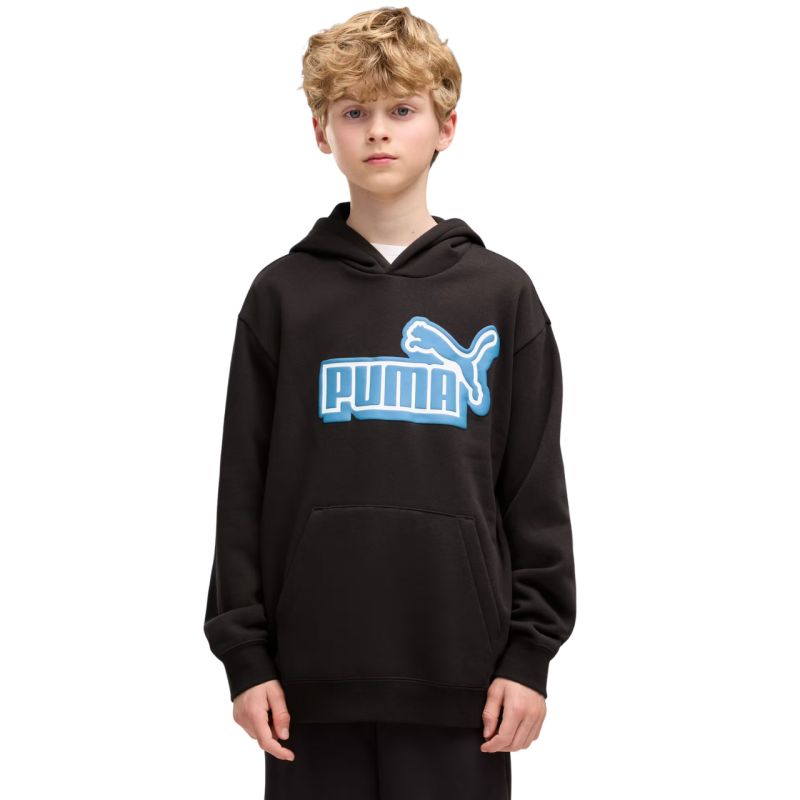 Bluza dla dzieci Puma Ess Logo Lab Relaxed Hoodie czarna 694674 01