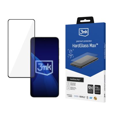 2. Wzmocnione szkło hartowane na cały ekran 3mk HardGlass Max Black na Samsung Galaxy S24+