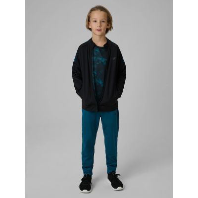 7. Bluza sportowa regular bez kaptura chłopięca 4F 4FJRSS26TFSWM0991-20S
