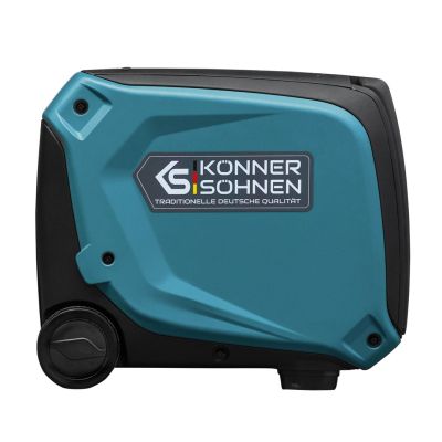 6. Könner & Söhnen KS 4000iE S agregat prądotwórczy 3500 W 12 l Benzynowy Czarny, Morski