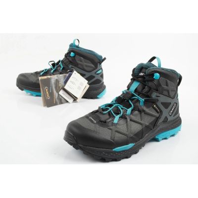 8. Buty turystyczne damskie AKU Rocket Mid DFS GTX - black/turquoise