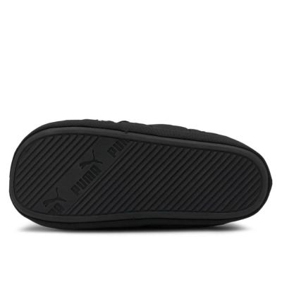 2. Kapcie klapki męskie/damskie zimowe PUMA SCUFF BLACK czarne ocieplane (384945-01)