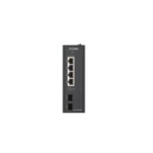 D-Link DIS-100G-06P przełącznik sieciowy Nie zarządzany L2 Gigabit Ethernet (10/100/1000) Obsługa PoE DIN rail Czarny