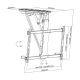 20. MACLEAN UCHWYT DO TV ELEKTRYCZNY SUFITOWY 32"-70" 35KG MC-880T