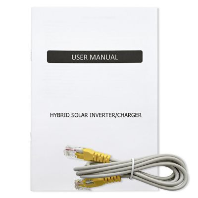 9. Qoltec Hybrydowy inwerter solarny Off-Grid 3500W | 100A | 24V | MPPT | BMS | opcja Wi-fi | Sinus | Power factor 1.0