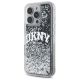 2. DKNY DKHCP16LLBNAEK iPhone 16 Pro 6.3"    czarny/black hardcase Liquid Glitter Arch Logo