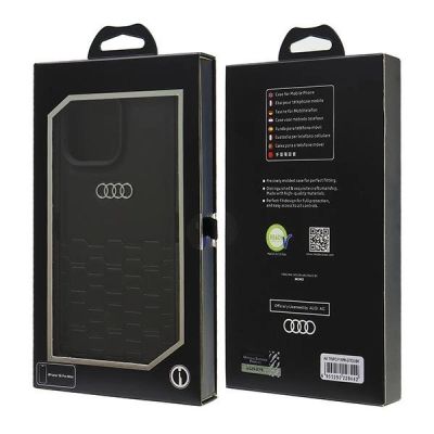 7. Etui Audi Synthetic Leather na iPhone 16 Pro Max 6.9" - czarne