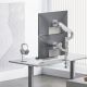 6. ERGO OFFICE UCHWYT NA 2 MONITORY, SPRĘŻYNA GAZOWA, 17"-32", 1-10KG, BIAŁY MAT ER-692 W