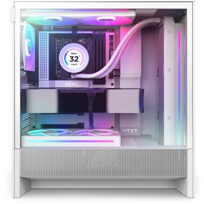 12. NZXT H5 Flow RGB Midi Tower Biały