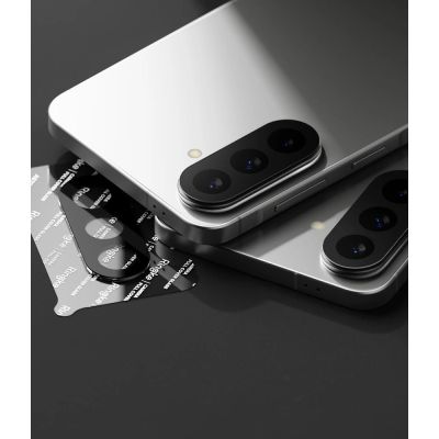 4. Osłona aparatu Ringke Camera Full Cover 2-Pack na Samsung Galaxy A37 / A57 5G - czarna