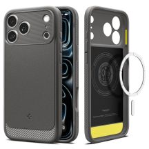 Etui Spigen Rugged Armor Mag MagSafe na iPhone 17 Pro Max- szare
