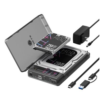 Docking- & Klonstation IcyBox fĂĽr M.2 & 2,5"/3,5" SSD/HDD