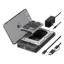 Docking- & Klonstation IcyBox fĂĽr M.2 & 2,5"/3,5" SSD/HDD