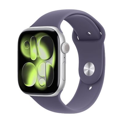 3. Zegarek Apple Watch Series 11 (2025) GPS 46mm Srebrna aluminiowa koperta ze sportowym paskiem M/L - Purple Fog