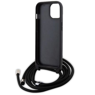 6. Etui Karl Lagerfeld Crossbody Saffiano Metal Pin Karl&Choupette na iPhone 15 Plus - czarne