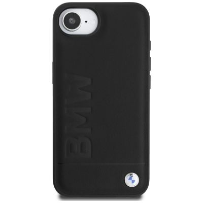 3. Etui BMW Leather Hot Stamp na iPhone 16e - czarne