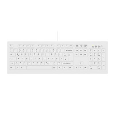 3. Contour Design Active Key AK-C8100F-UVS-W/GE klawiatura Medyczna USB QWERTZ Niemiecki Biały