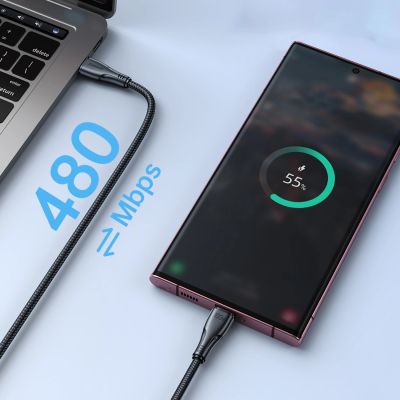 9. Kabel Joyroom S-A11 Surpass 60W USB-C - USB-C 0,25m - czarny
