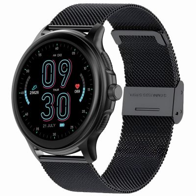 3. Smartwatch Damski GRAVITY GT12-1 Czarny Pasek Silikonowy + Czarna Bransoleta