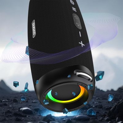 12. Głośnik bezprzewodowy Dudao Y21Pro podświetlany RGB Bluetooth 5.3 - czarny