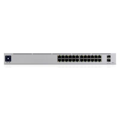 Ubiquiti UniFi Pro 24-Port PoE Zarządzany L2/L3 Gigabit Ethernet (10/100/1000) Obsługa PoE 1U Srebrny