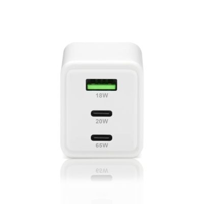2. EVERACTIVE ŁADOWARKA SIECIOWA GAN 1 X USB, 2 X USB-C QUICK CHARGE 4+ 65W BIAŁA SC-655Q