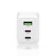 2. EVERACTIVE ŁADOWARKA SIECIOWA GAN 1 X USB, 2 X USB-C QUICK CHARGE 4+ 65W BIAŁA SC-655Q