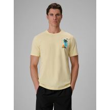 T-shirt regular z nadrukiem męski 4F 4FRSS26TTSHM4301-73S