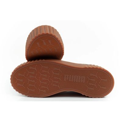 9. Puma buty sportowe damskie trampki Carina 3.0 skórzane czarne modne