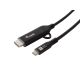2. Equip 128437 adapter kablowy 3 m USB Type-C HDMI + USB Type-C Czarny