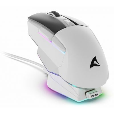 7. Sharkoon SGM50W myszka Gaming Po prawej stronie RF Wireless + USB Type-A Optyczny 6400 DPI