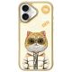 Etui Nimmy Cool&Cute 2.0 Cat na iPhone 16 - zielone