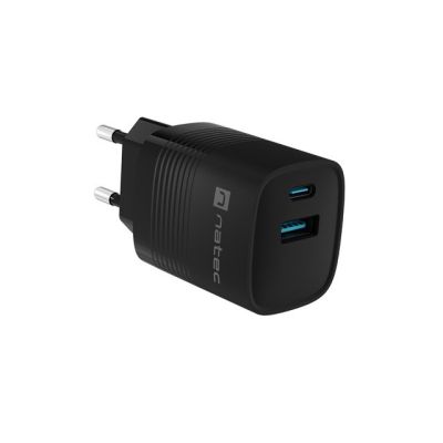6. NATEC ŁADOWARKA RIBERA GAN 1X USB-A + 1X USB-C 30W CZARNA NUC-2141