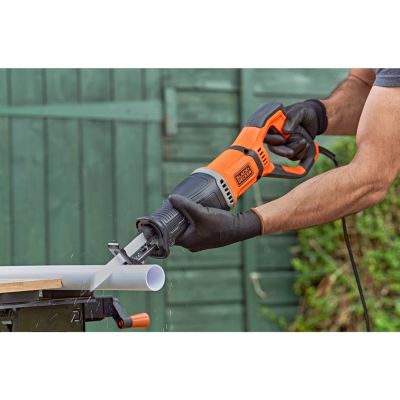 14. Black&Decker BES301-QS piła szablasta 2800spm 750W (1798340) Czarny, Pomarańczowy