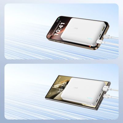 14. Powerbank Baseus EnerFill FP21 10000mAh 22.5W USB-A - USB-C - biały