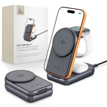 Ładowarka indukcyjna Tech-Protect A53 3in1 MagSafe 25W QI2.2 - ciemnoszara