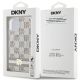 8. Etui DKNY IML Checkered Mono Pattern & Printed Stripes MagSafe na iPhone 15 / 14 / 13 - beżowe
