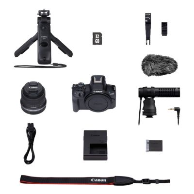 13. Aparat Canon EOS R50 + RF-S 18-45mm CREATOR KIT z 24.2 MP