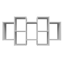 REGAŁ WISZĄCY BILBAO 7.0 ŚCIENNY PÓŁKI BIEL MAT