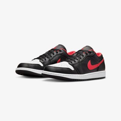 3. Buty sportowe Air Jordan 1 LOW Black/Fire Red/White - 553558-063